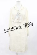 axes femme / スカーフ付シャツワンピ M アイボリー H-25-04-09-1028-AX-OP-NS-ZH