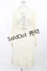 axes femme / スカーフ付シャツワンピ M アイボリー H-25-04-09-1028-AX-OP-NS-ZH