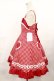 画像2: Angelic Pretty / ドキドキハートジャンパースカート Free レッド H-25-04-09-1003-AP-OP-NS-ZH (2)