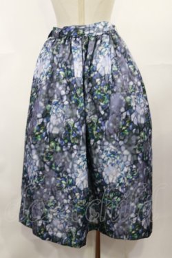 画像2: axes femme / ステンドグラスランプ柄スカート M ネイビー H-25-04-09-1030-AX-SK-NS-ZH