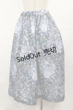 画像2: axes femme / ステンドグラスランプ柄スカート M ネイビー H-25-04-09-1030-AX-SK-NS-ZH