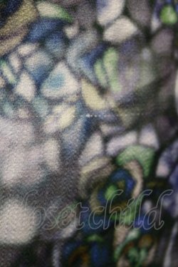 画像4: axes femme / ステンドグラスランプ柄スカート M ネイビー H-25-04-09-1030-AX-SK-NS-ZH