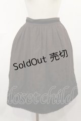 axes femme / 裾刺繍入りミディスカート M ブラウン H-25-04-09-1031-AX-SK-NS-ZH