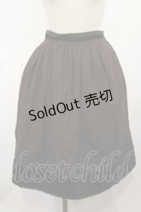 axes femme / 裾刺繍入りミディスカート M ブラウン H-25-04-09-1031-AX-SK-NS-ZH