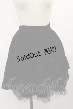 画像1: Heart E / 別珍スカート  ブラック H-25-04-09-1035-LO-SK-NS-ZH
