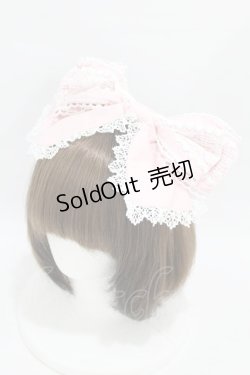 画像1: BABY,THE STARS SHINE BRIGHT / くまちゃんレースのカチューシャ  ピンク H-25-04-09-012-BA-AC-NS-ZH