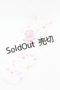 BABY,THE STARS SHINE BRIGHT / くみゃちゃんのキラキラMilky Way柄オーバーニーソックス  オフ H-25-04-09-017-BA-ZA-NS-ZH