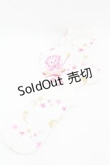 BABY,THE STARS SHINE BRIGHT / くみゃちゃんのキラキラMilky Way柄オーバーニーソックス  オフ H-25-04-09-017-BA-ZA-NS-ZH