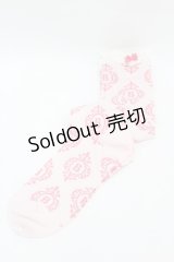 BABY,THE STARS SHINE BRIGHT / 壁紙柄レース付ハイソックス  ピンク H-25-04-09-018-BA-ZA-NS-ZH