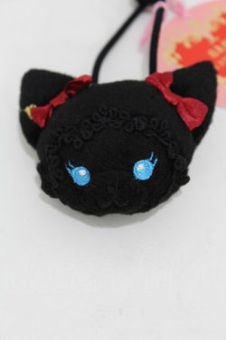 画像2: BABY,THE STARS SHINE BRIGHT / ねこくみゃちゃんヘアゴム  ブラック H-25-04-09-022-BA-AC-NS-ZH