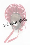 BABY,THE STARS SHINE BRIGHT / サーカス柄ボンネット  エンジ H-25-04-09-004-BA-AC-NS-ZH