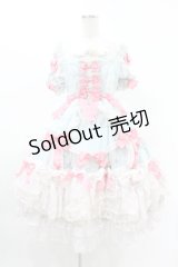 BABY,THE STARS SHINE BRIGHT / La Chasse aux Papillons 蝶々を追って迷い込んた お花畑へ ワンピースドレス Free サックス H-25-04-09-035-BA-OP-NS-ZH