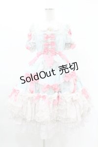 BABY,THE STARS SHINE BRIGHT / La Chasse aux Papillons 蝶々を追って迷い込んた お花畑へ ワンピースドレス Free サックス H-25-04-09-035-BA-OP-NS-ZH