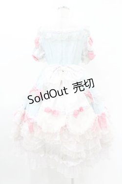 画像2: BABY,THE STARS SHINE BRIGHT / La Chasse aux Papillons 蝶々を追って迷い込んた お花畑へ ワンピースドレス Free サックス H-25-04-09-035-BA-OP-NS-ZH