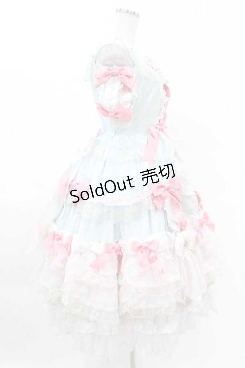 画像3: BABY,THE STARS SHINE BRIGHT / La Chasse aux Papillons 蝶々を追って迷い込んた お花畑へ ワンピースドレス Free サックス H-25-04-09-035-BA-OP-NS-ZH (3)