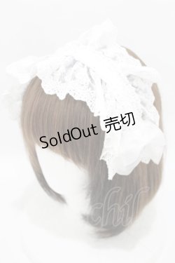 画像1: ATELIER PIERROT / Gothic LatticeS HeadDress(Clip Version)  ホワイト H-25-04-10-029-EL-AC-KB-ZH