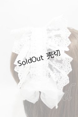 画像2: ATELIER PIERROT / Gothic LatticeS HeadDress(Clip Version)  ホワイト H-25-04-10-029-EL-AC-KB-ZH