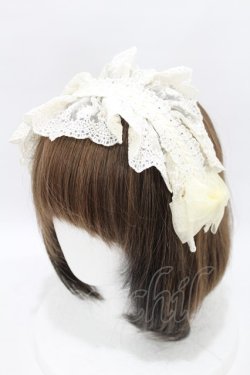 画像1: ATELIER PIERROT / Gothic LatticeS HeadDress(Clip Version)  アイボリー H-25-04-10-030-EL-AC-KB-ZH