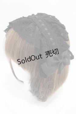 画像1: ATELIER PIERROT / Gothic LatticeS HeadDress(Clip Version)  ブラック H-25-04-10-031-EL-AC-KB-ZH