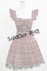 Princess Melody / チェックエプロンジャンスカ Free ワイン H-25-04-10-1033-EL-OP-NS-ZH