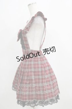 画像2: Princess Melody / チェックエプロンジャンスカ Free ワイン H-25-04-10-1033-EL-OP-NS-ZH