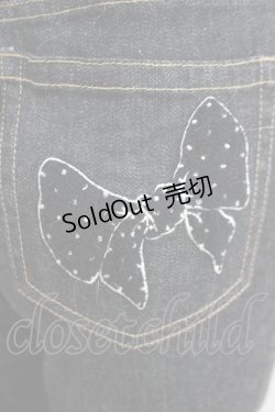画像4: PINK HOUSE / バックフリルデニムパンツ M ブラック H-25-04-10-1048-LO-PA-NS-ZH