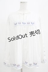 PINK HOUSE / チロリアンテープブラウス Free オフ H-25-04-10-1053-LO-BL-NS-ZH
