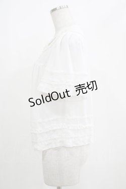 画像2: 絵本少女（海外ロリータブランド） / すずらん刺繍ブラウス L オフ H-25-04-10-1055-LO-BL-NS-ZH