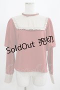 Maison de FLEUR Petite Robe canone / シスター気取るフリルブラウス M Brick Red H-25-04-10-1056-EL-BL-NS-ZH