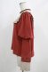 画像2: Maison de FLEUR Petite Robe canone / シスター気取るフリルブラウス M Brick Red H-25-04-10-1056-EL-BL-NS-ZH (2)