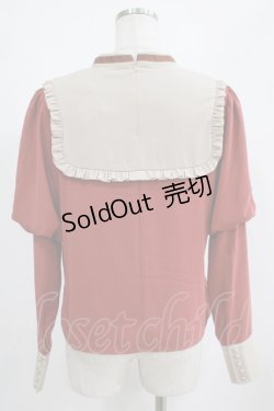 画像3: Maison de FLEUR Petite Robe canone / シスター気取るフリルブラウス M Brick Red H-25-04-10-1056-EL-BL-NS-ZH