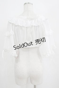 画像3: Infanta（海外ロリータブランド） / ストライプシフォンブラウス Free オフ H-25-04-10-1057-LO-BL-NS-ZH