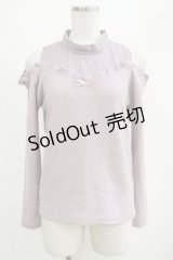 axes femme POETIQUE / インナー重ね肩開きカットプルオーバー M ラベンダー H-25-04-10-1058-AX-TO-NS-ZH