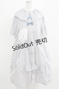 四千金出品（海外ロリータブランド） / ギンガムチェックワンピース L グレー H-25-04-10-1006-GO-OP-NS-ZH