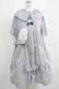 画像1: 四千金出品（海外ロリータブランド） / ギンガムチェックワンピース L グレー H-25-04-10-1006-GO-OP-NS-ZH (1)