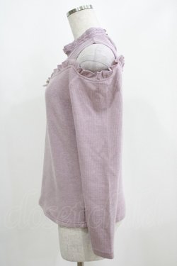 画像2: axes femme POETIQUE / インナー重ね肩開きカットプルオーバー M ラベンダー H-25-04-10-1058-AX-TO-NS-ZH