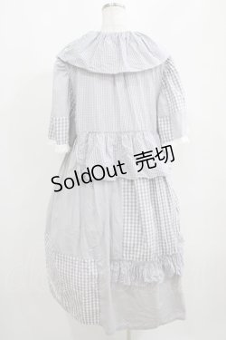 画像3: 四千金出品（海外ロリータブランド） / ギンガムチェックワンピース L グレー H-25-04-10-1006-GO-OP-NS-ZH
