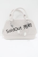 Lovely Tency / 眞白ありすコラボ/ビジューチェーン付きモノグラムバッグ  ピンク H-25-04-10-1068-GO-BG-NS-ZH