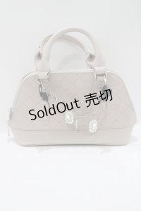 Lovely Tency / 眞白ありすコラボ/ビジューチェーン付きモノグラムバッグ  ピンク H-25-04-10-1068-GO-BG-NS-ZH