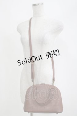 画像1: Maison de FLEUR Petite Robe canone / パキッと割れないエンボスバッグ  ブラウン H-25-04-10-1070-EL-BG-NS-ZH