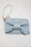 m petit by misako / NINA’Sコラボリボンコインケース  サックス H-25-04-10-1076-LO-BG-NS-ZH