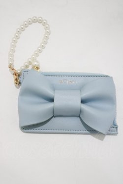 画像1: m petit by misako / NINA’Sコラボリボンコインケース  サックス H-25-04-10-1076-LO-BG-NS-ZH