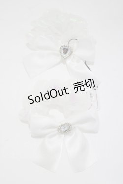 画像1: Ank Rouge / オーロラリボンシュシュ  オフ H-25-04-10-1077-CA-ZA-NS-ZH