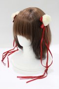 PINK UP / クリップブローチ  レッド H-25-04-10-1078-GO-AC-NS-ZH