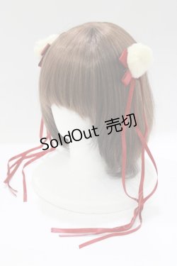 画像1: PINK UP / クリップブローチ  レッド H-25-04-10-1078-GO-AC-NS-ZH