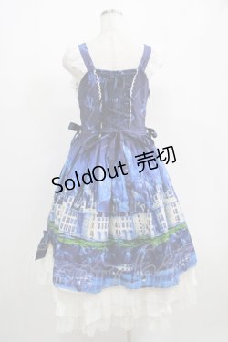 画像3: Neverland Lolita（海外ロリータブランド） / Lakeside Castleジャンパースカート Free ネイビー H-25-04-10-1001-GO-OP-NS-ZH