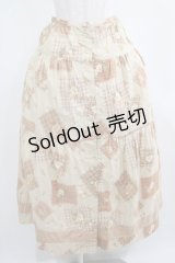 KETTY / ローズプリントロングスカート Free ベージュ H-25-04-10-1014-EL-SK-NS-ZH