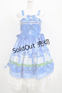 Neverland Lolita（海外ロリータブランド） / Lakeside Castleジャンパースカート Free ブルー H-25-04-10-1002-GO-OP-NS-ZH