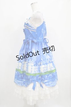 画像2: Neverland Lolita（海外ロリータブランド） / Lakeside Castleジャンパースカート Free ブルー H-25-04-10-1002-GO-OP-NS-ZH