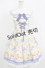 BABY,THE STARS SHINE BRIGHT / Cheerful Lemon柄ジャンパースカートI Free 生成/紺 H-25-04-10-1021-BA-OP-NS-ZH